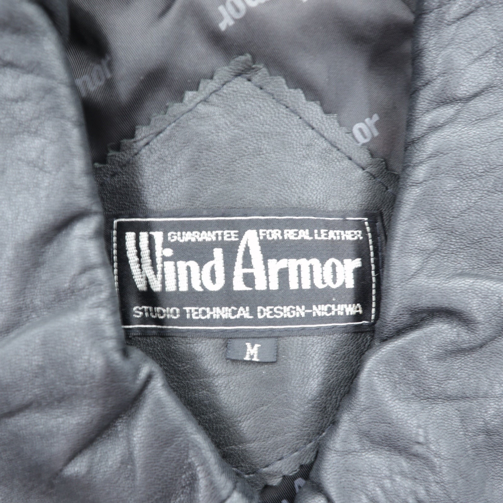 Wind Armor 90年代 ラムレザー カーコート ハーフコート ジャケット M ブラック 本革 レザー