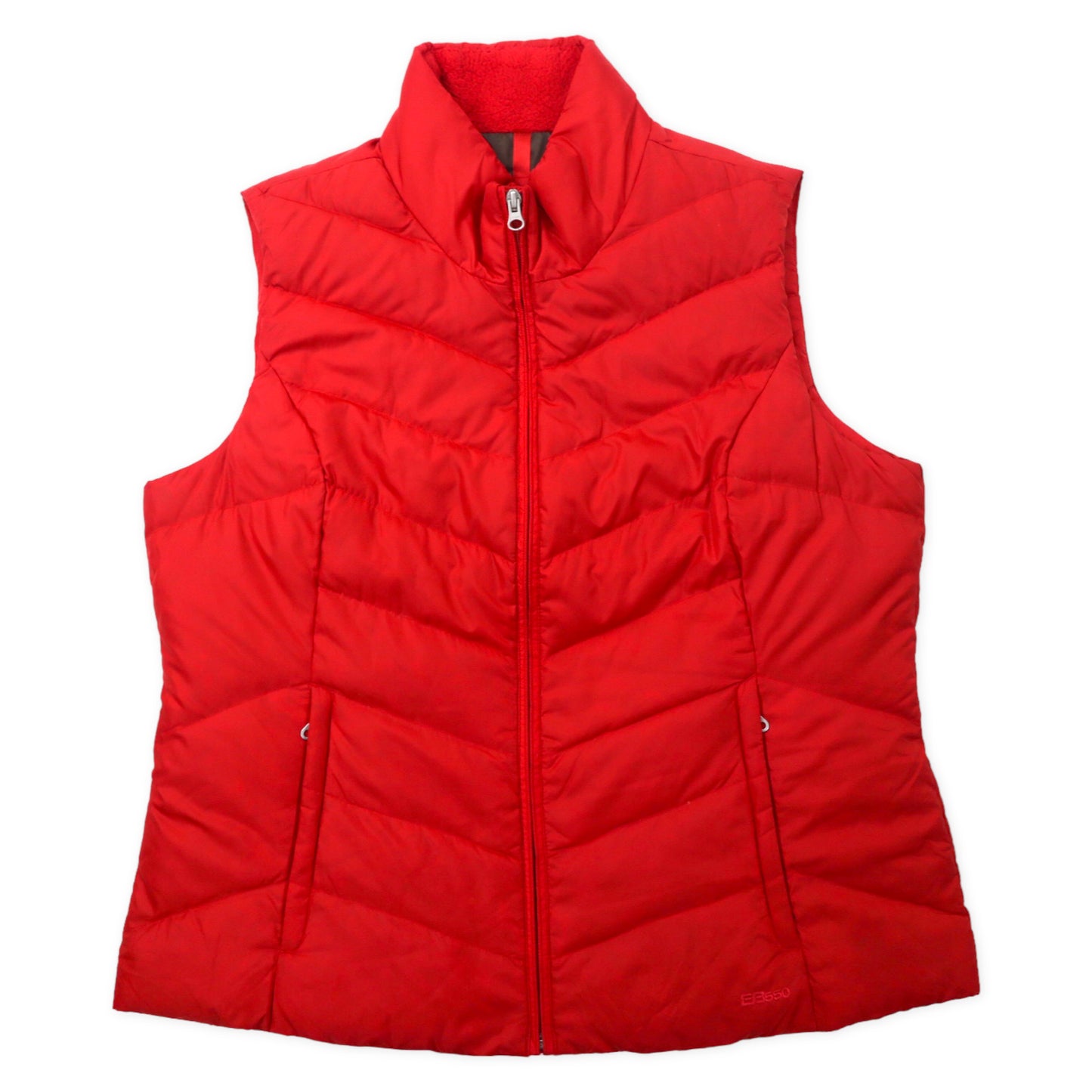 EDDIE BAUER EB550 PUFFER VEST XL Red Polyester 550 Phil Power