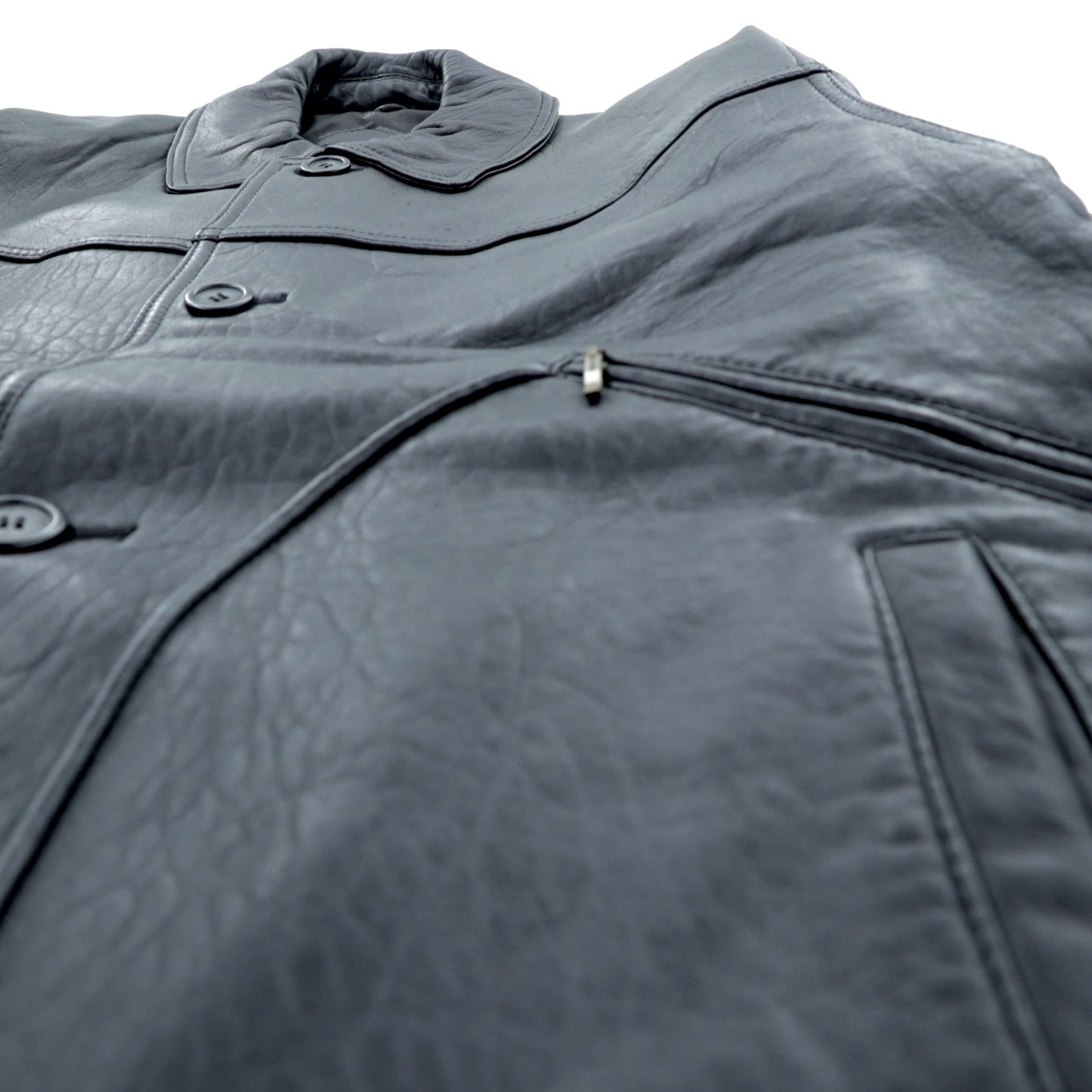 Wind Armor 90年代 ラムレザー カーコート ハーフコート ジャケット M ブラック 本革 レザー