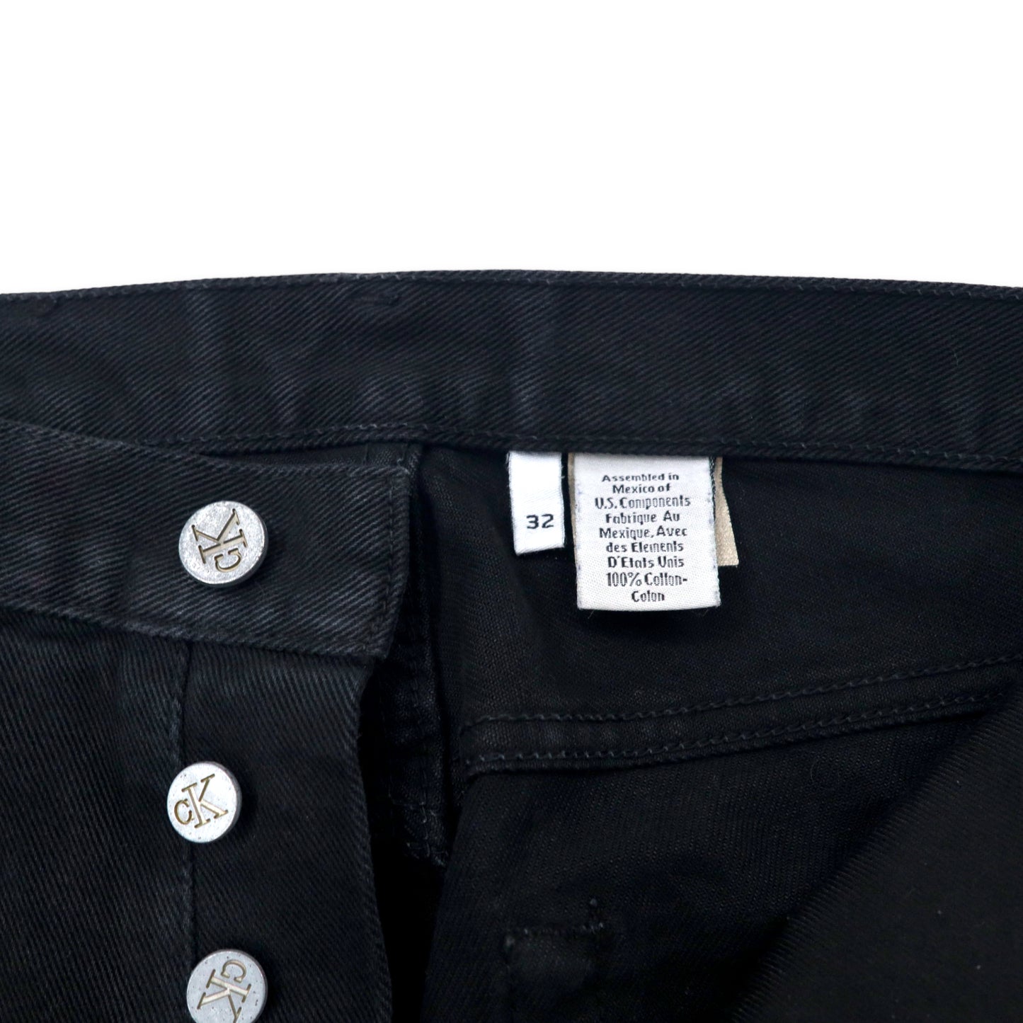 Calvin Klein Jeans 90年代 ブラック デニムパンツ 32 メキシコ製