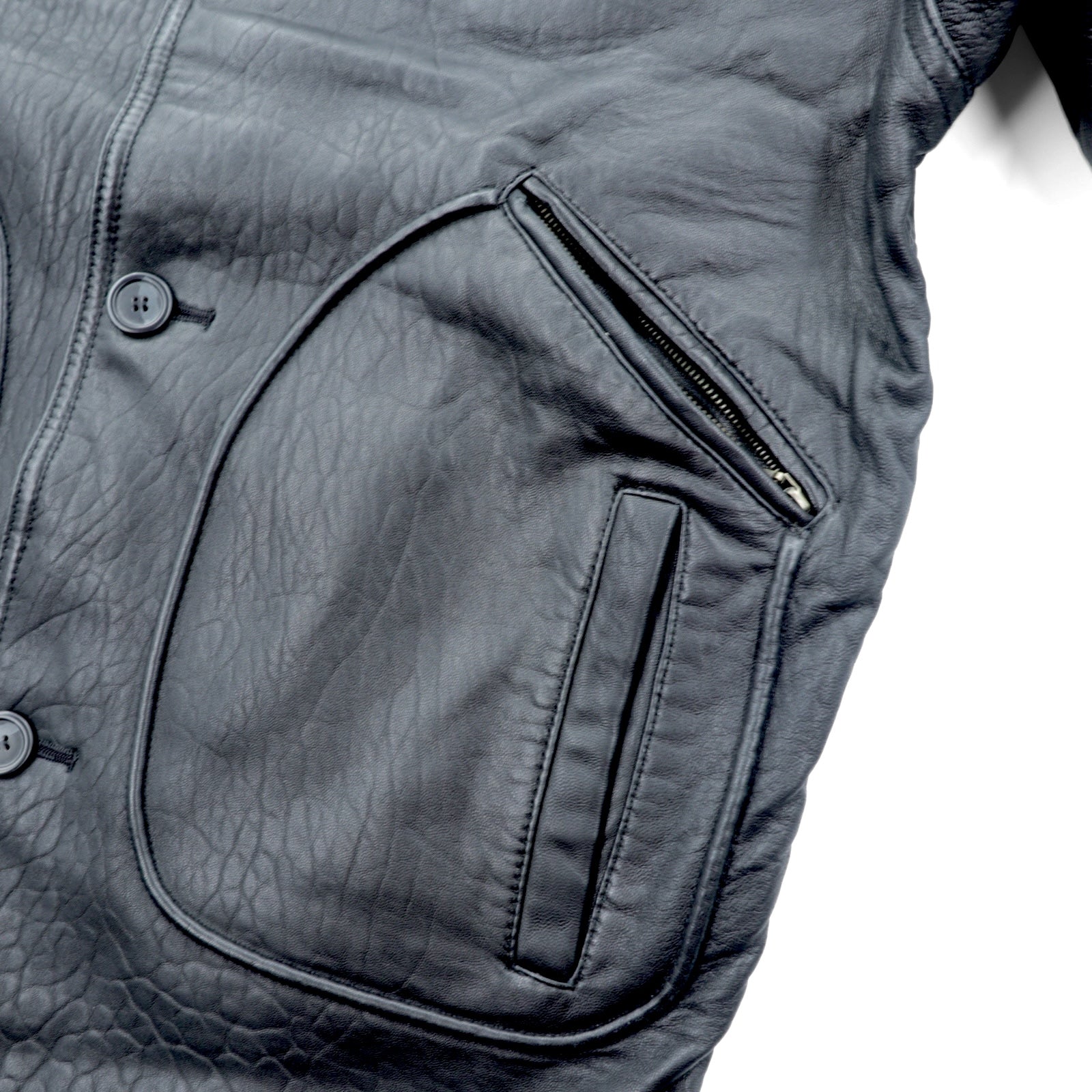 Wind Armor 90年代 ラムレザー カーコート ハーフコート ジャケット M ブラック 本革 レザー