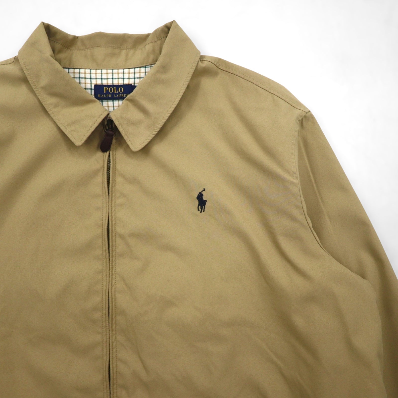 Polo Ralph Lauren Harrington Swing Jacket in Beige Peach Skin with