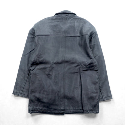 Wind Armor 90年代 ラムレザー カーコート ハーフコート ジャケット M ブラック 本革 レザー
