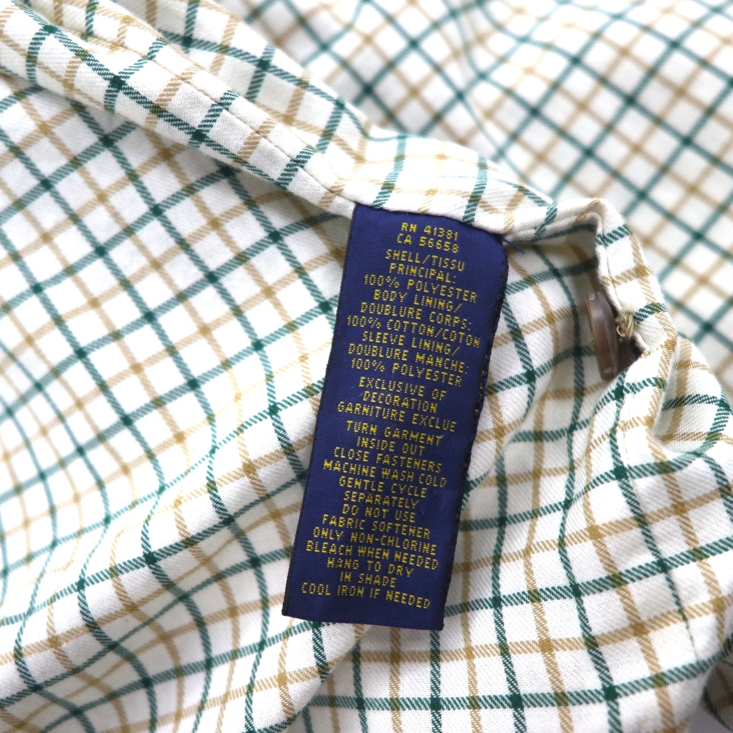 Polo Ralph Lauren スウィングトップ ハリントンジャケット ピーチスキン 2XL ベージュ スモールポニー刺繍 チンストラップ