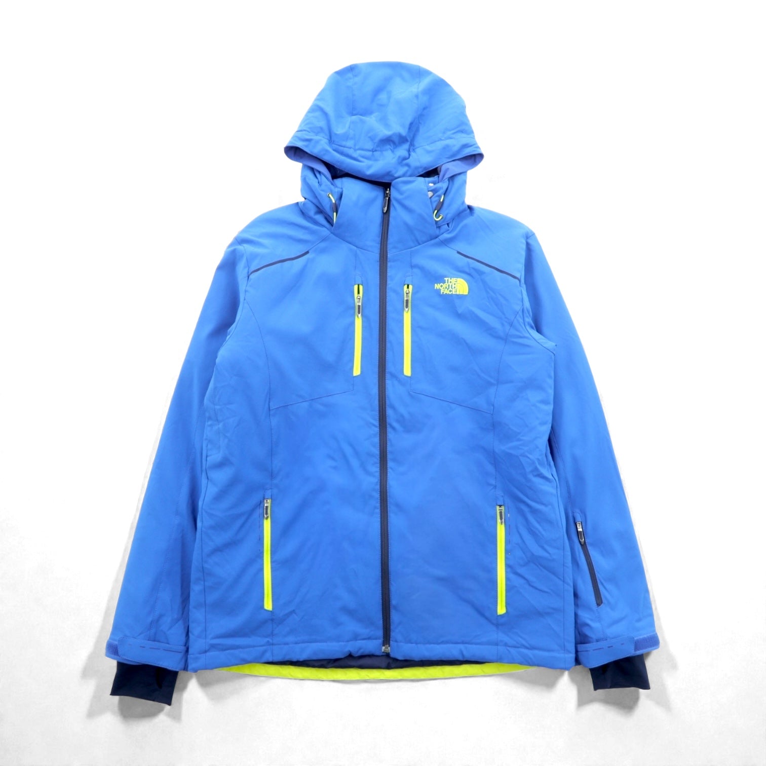 THE NORTH FACE 中綿 マウンテンパーカー L ブルー 防水 フード着脱 BACKSIDE JACKET CE12 US規格