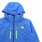THE NORTH FACE 中綿 マウンテンパーカー L ブルー 防水 フード着脱 BACKSIDE JACKET CE12 US規格