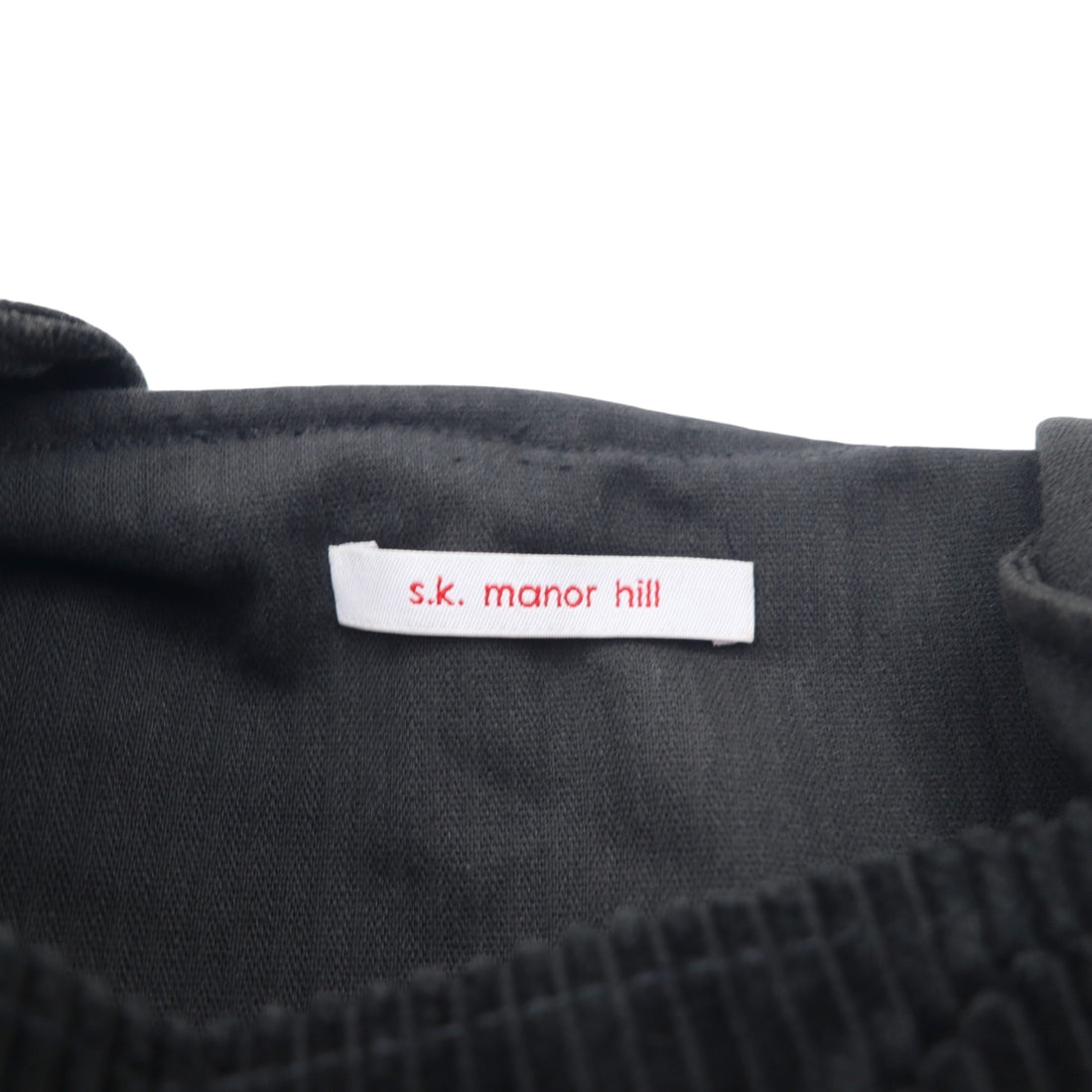 sk manor hill USA made corduroy anorak parka L black cotton