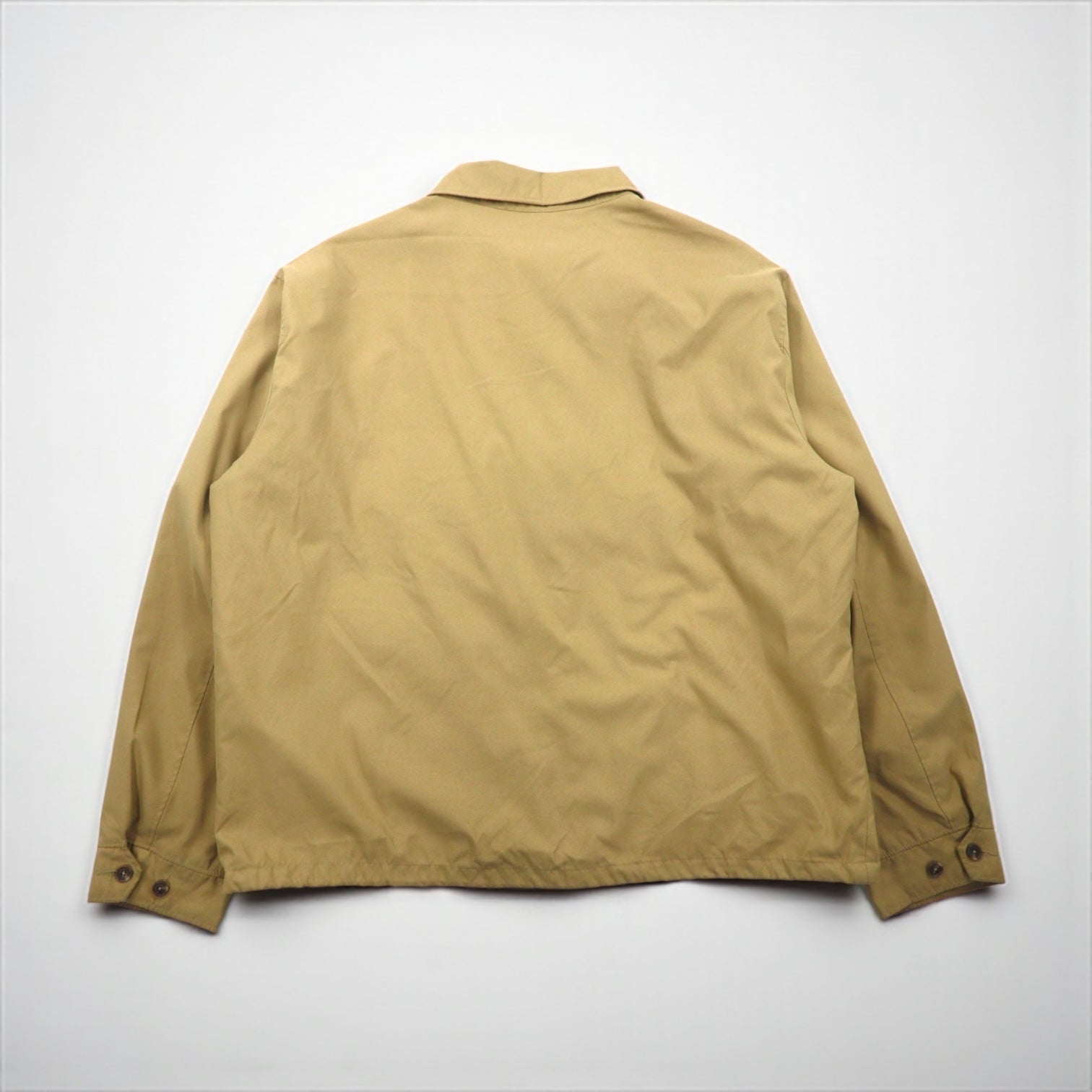 ポロラルフローレン スウィングトップ ブルゾン ベージュ S ピーチスキン Polo Ralph Lauren Harrington Swing Jacket in Beige Peach Skin with