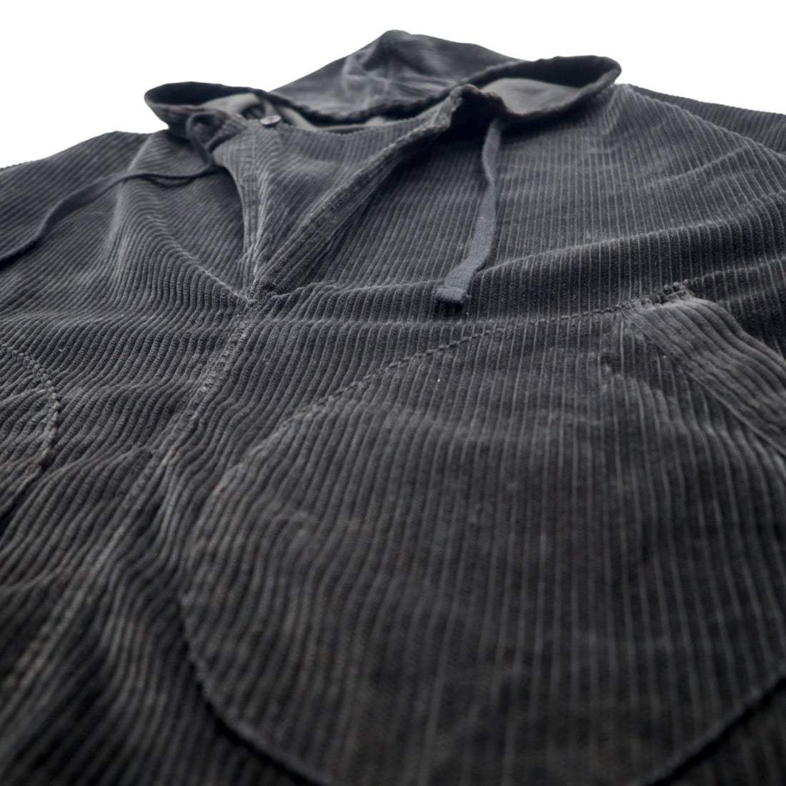 sk manor hill USA made corduroy anorak parka L black cotton