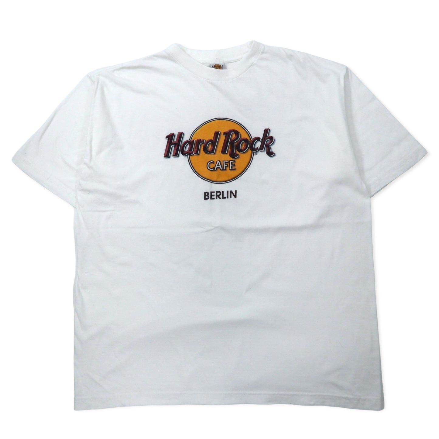 Hard Rock CAFE ロゴプリント Tシャツ XL ホワイト コットン ビッグサイズ BERLIN