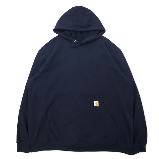 carhartt ルーズフィット プルオーバー パーカー 2XL ネイビー コットン 裏起毛 MIDWEIGHT PO HOODIE K121-472