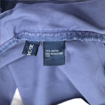 Polo by Ralph Lauren 90年代 タック ワイド チノパンツ L ブルー コットン HAMMOND PANT