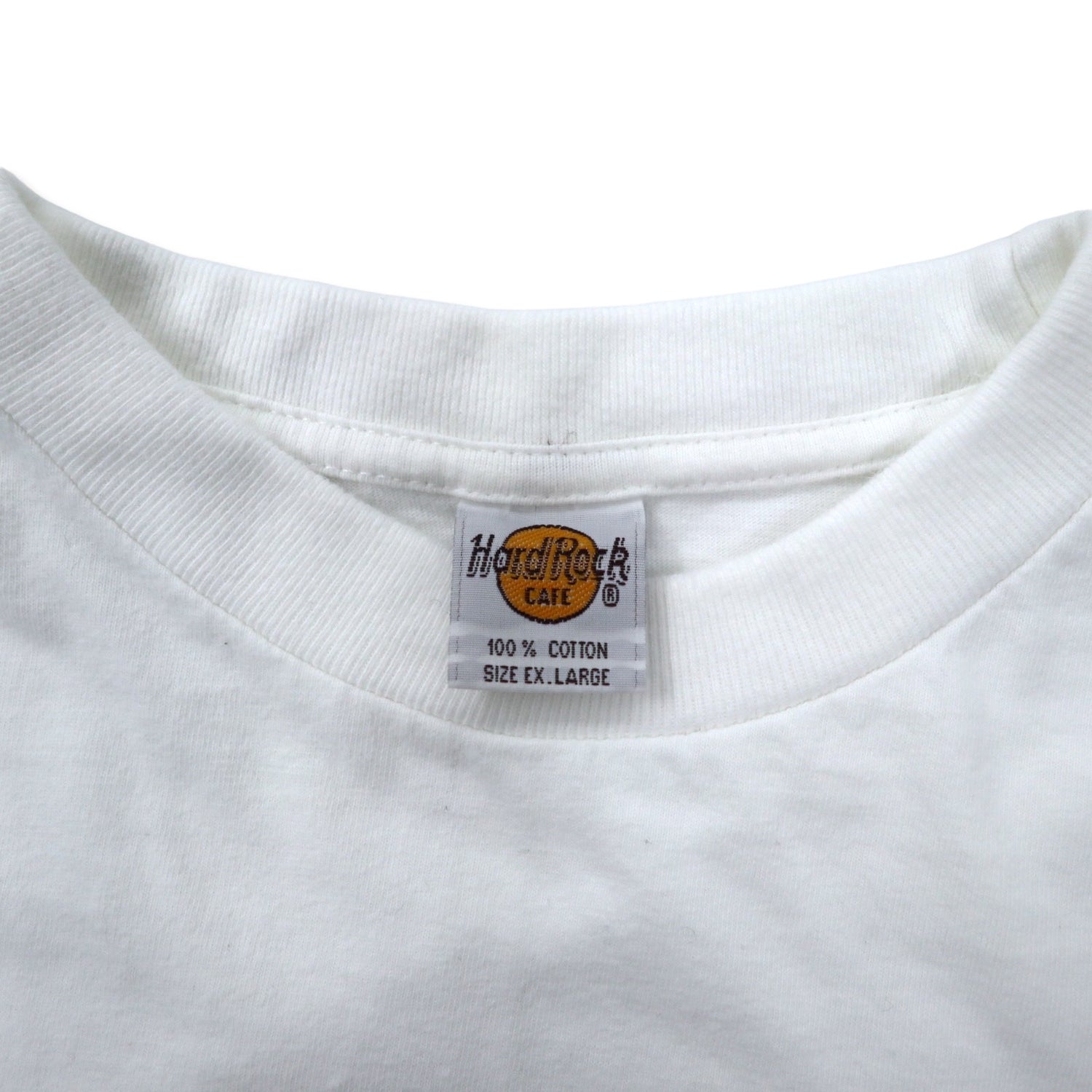 Hard Rock CAFE Logo Print T-Shirt XL White Cotton Big Size BERLIN – 日本然リトテ