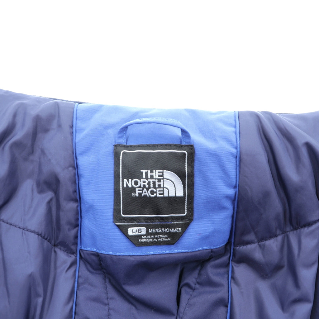 THE NORTH FACE 中綿 マウンテンパーカー L ブルー 防水 フード着脱 BACKSIDE JACKET CE12 US規格