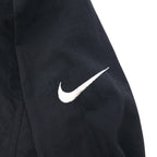 NIKE Piste Pullover Nylon Jacket Jersey Size L Black Swoosh