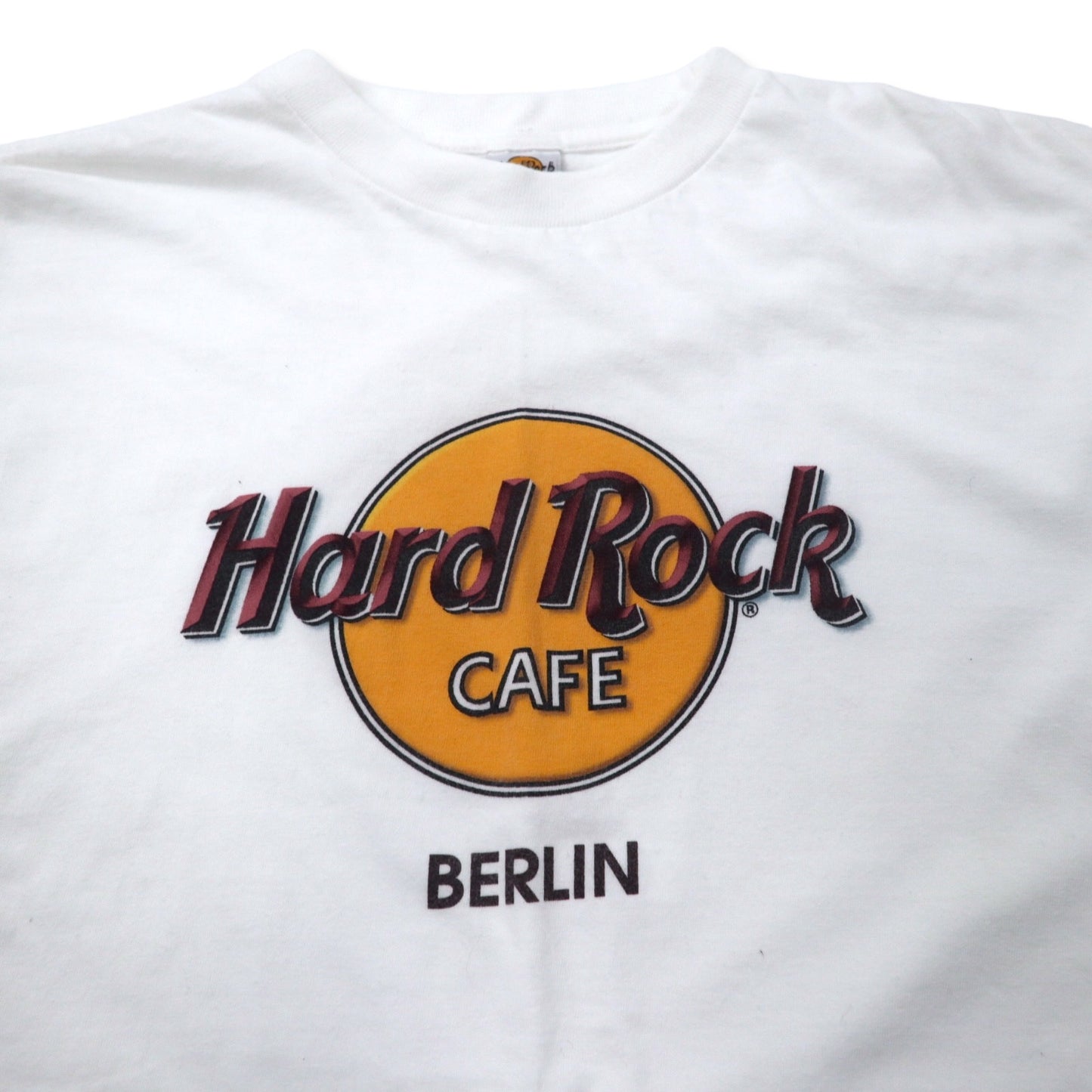 Hard Rock CAFE ロゴプリント Tシャツ XL ホワイト コットン ビッグサイズ BERLIN
