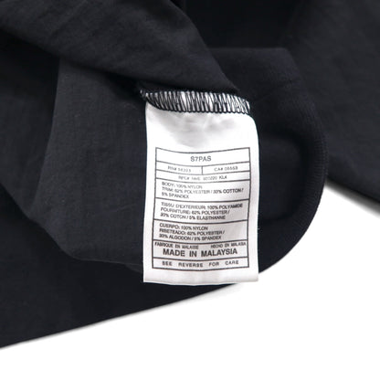 NIKE Piste Pullover Nylon Jacket Jersey Size L Black Swoosh