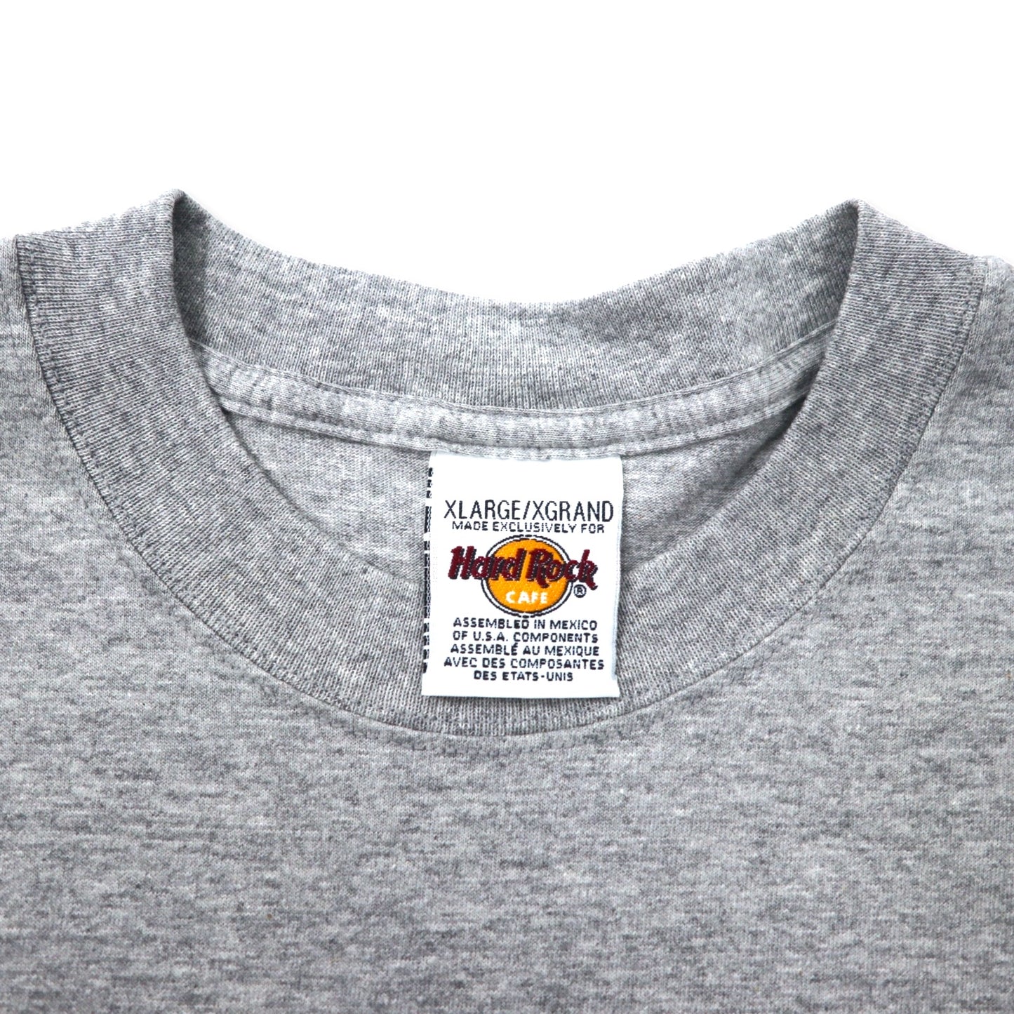 Hard Rock CAFE ロゴプリント Tシャツ XL グレー コットン ビッグサイズ PHILADELPHIA メキシコ製