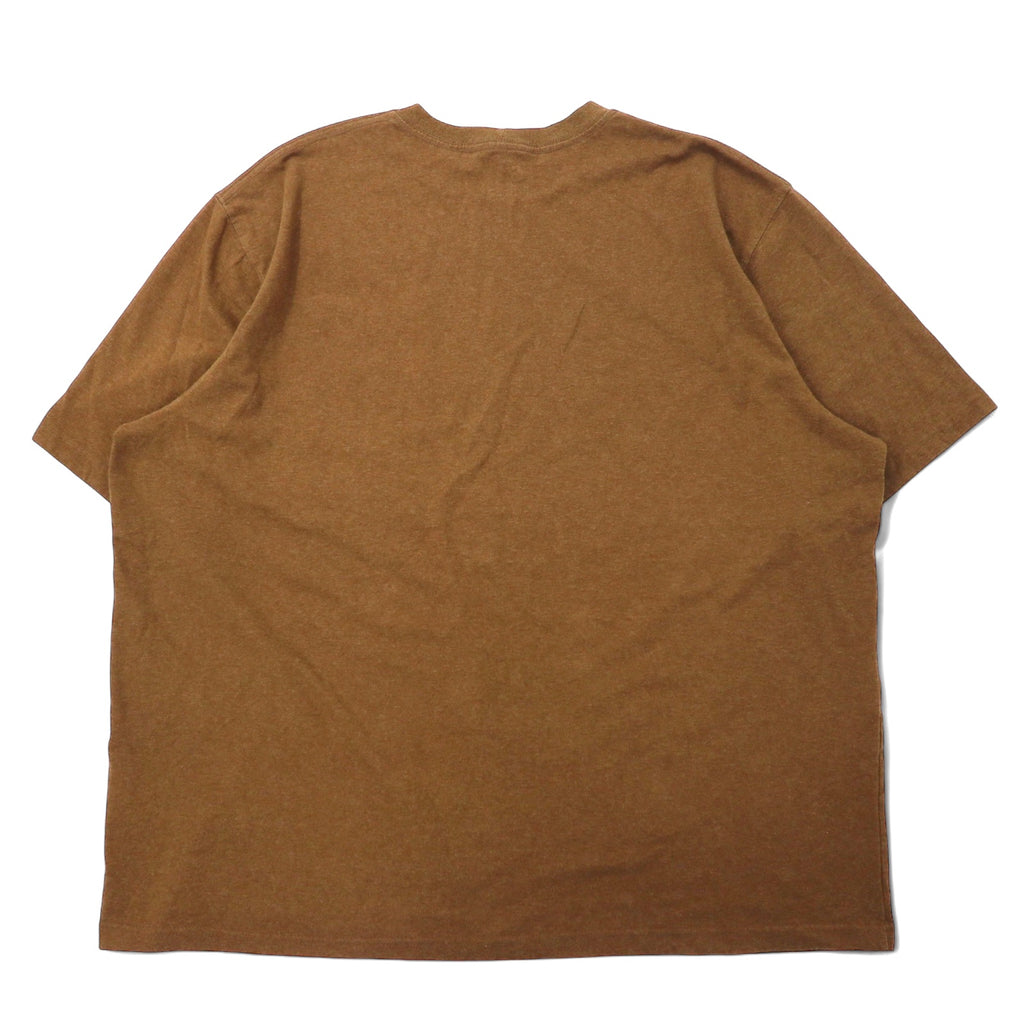 Carhartt Pocket T-Shirt, Pocket T, 2XL, Brown, Cotton, Big Size, K87 219
