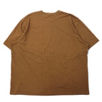 Carhartt Pocket T-Shirt, Pocket T, 2XL, Brown, Cotton, Big Size, K87 219