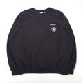 Carhartt Oversized Crew Neck Sweatshirt with V-Neck, XL, Black, Cotton