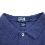 Polo by Ralph Lauren 90s Polo Shirt L Navy Cotton Small Pony Embroidery