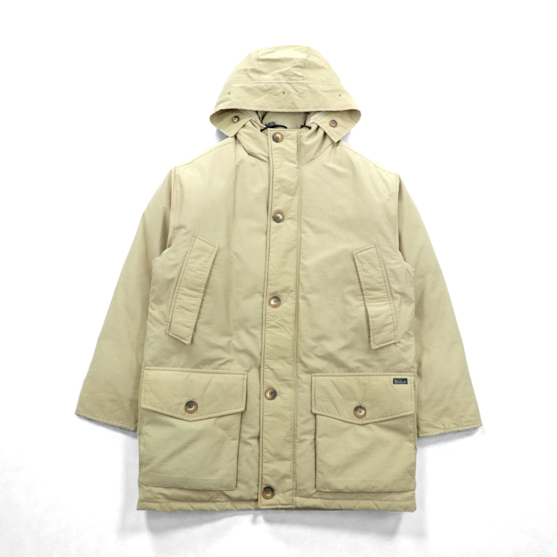 Woolrich 90s Arctic Parka Down Jacket, Medium, Beige, 60/40 Cross, Double Zip
