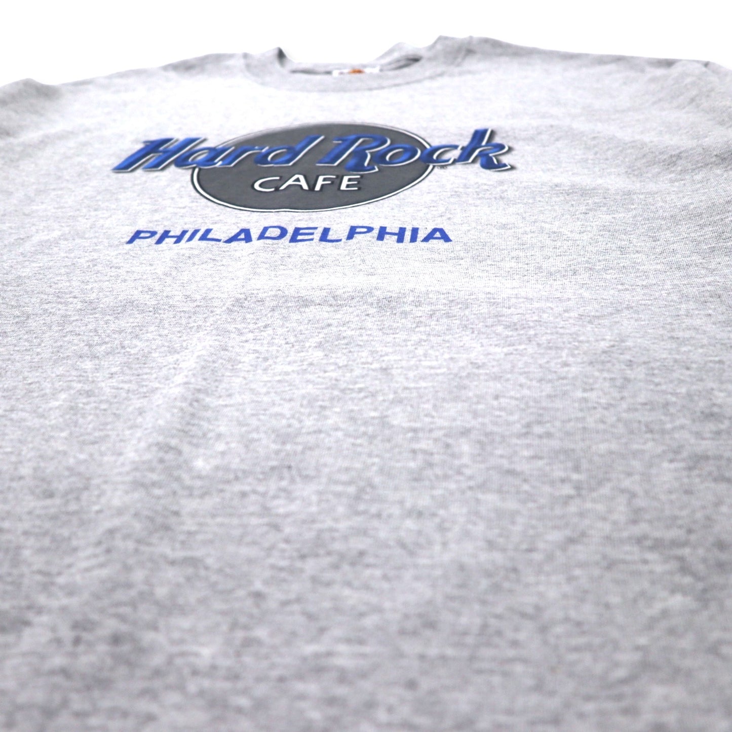 Hard Rock CAFE ロゴプリント Tシャツ XL グレー コットン ビッグサイズ PHILADELPHIA メキシコ製