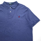 Polo by Ralph Lauren 90s Polo Shirt L Navy Cotton Small Pony Embroidery