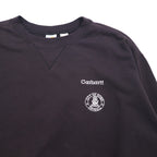 Carhartt Oversized Crew Neck Sweatshirt with V-Neck, XL, Black, Cotton
