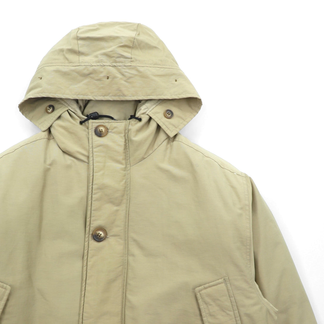 Woolrich 90s Arctic Parka Down Jacket, Medium, Beige, 60/40 Cross, Double Zip