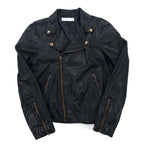 UNITED ARROWS ゴートスキン ダブル ライダースジャケット レザージャケット S ブラック 山羊革 1525-136-2584