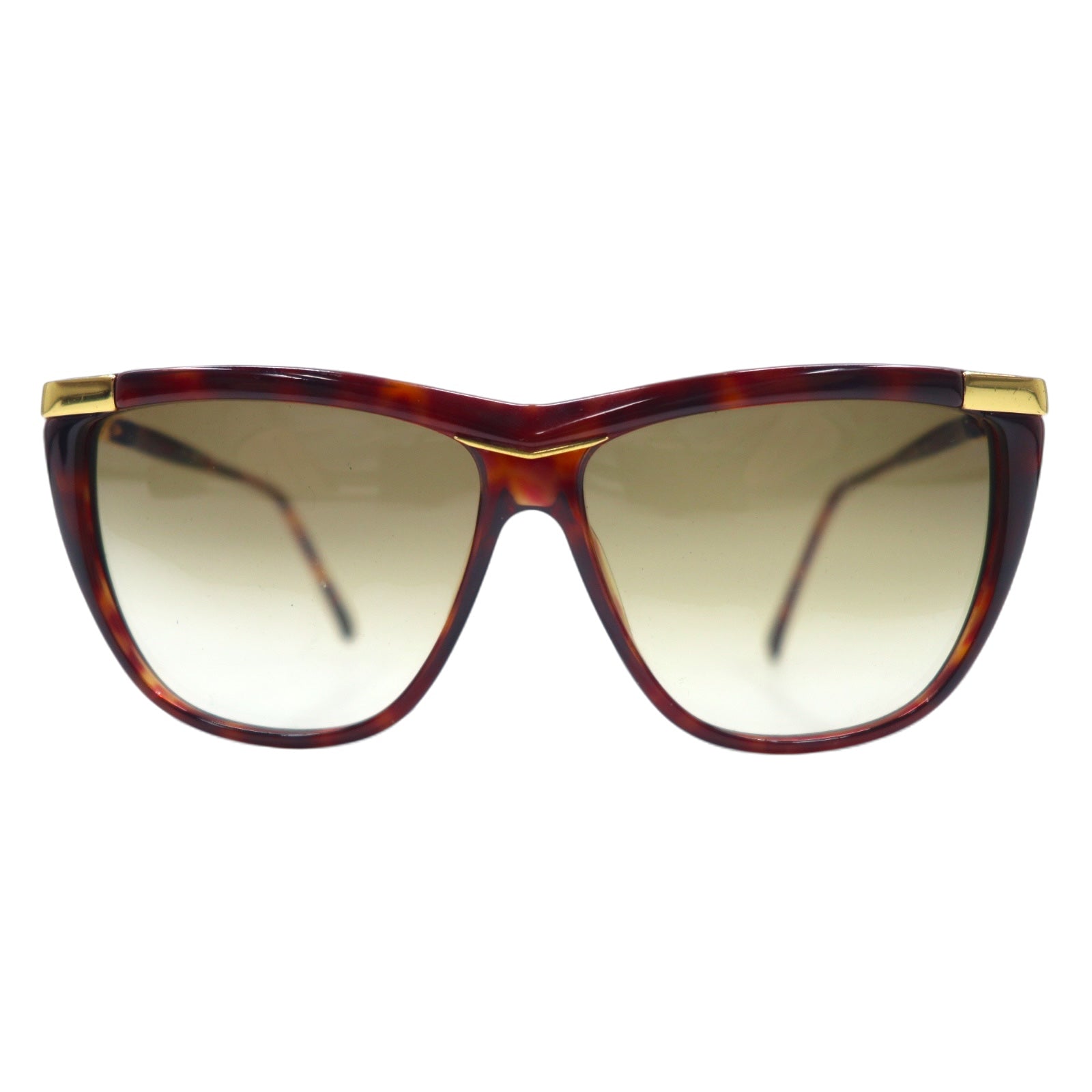 日本然リトテ-古着オンライン-GUCCI サングラス フォックス ブラウン ベッコウ プラスチック オールド GGロゴ-GUCCI sunglasses fox brown tortoiseshell plastic Vintage GG logo