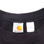 Carhartt Oversized Crew Neck Sweatshirt with V-Neck, XL, Black, Cotton