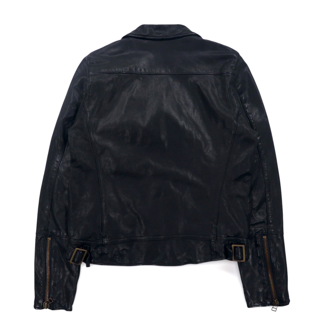 UNITED ARROWS ゴートスキン ダブル ライダースジャケット レザージャケット S ブラック 山羊革 1525-136-2584