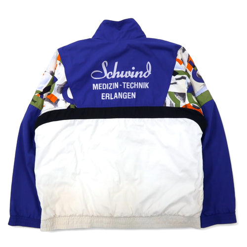 adidas 90s Nylon Jacket Track Jacket Jersey XL Blue White Polyester Silver Tag ATP TOUR