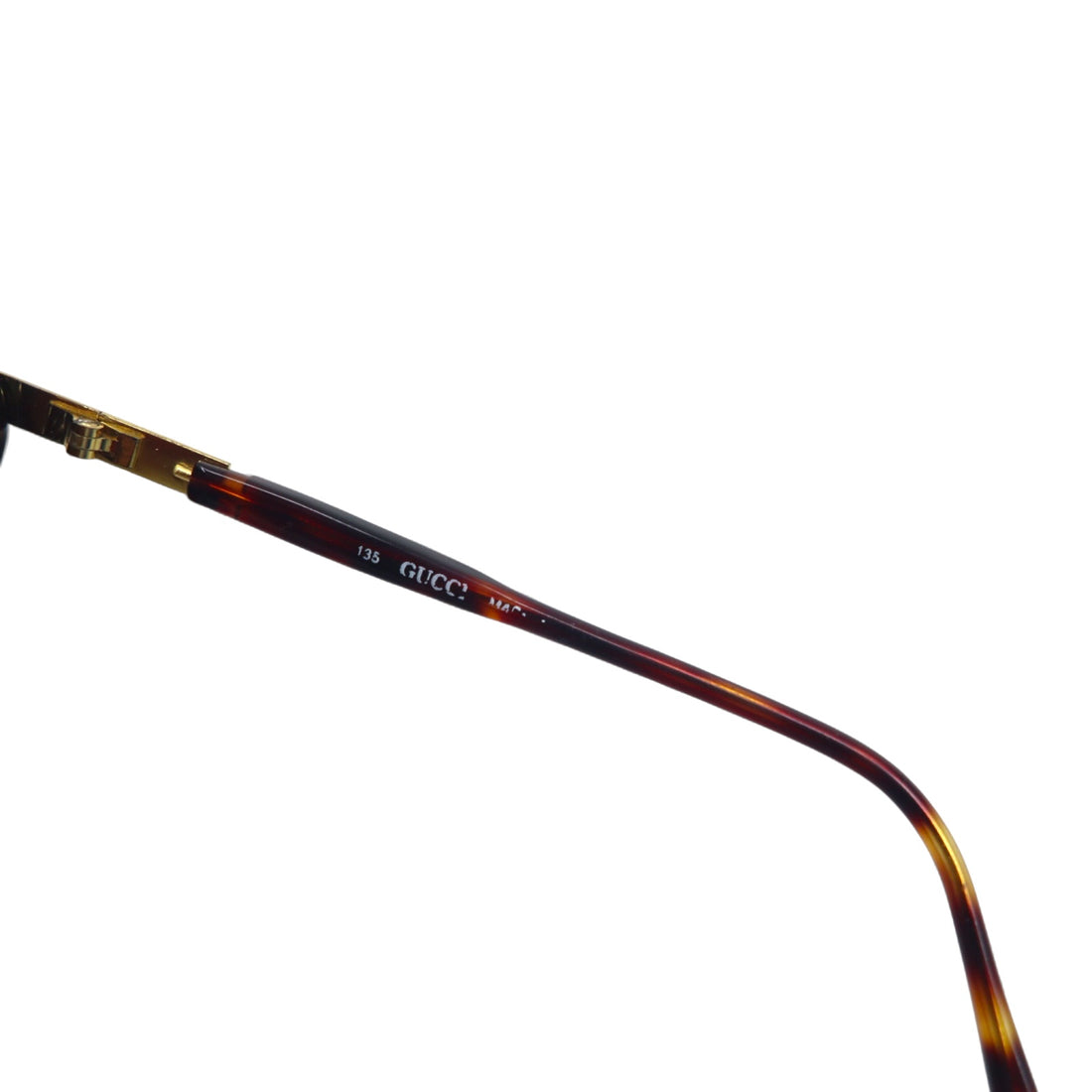 GUCCI Sunglasses Fox Brown Tortoiseshell Plastic Old GG Logo