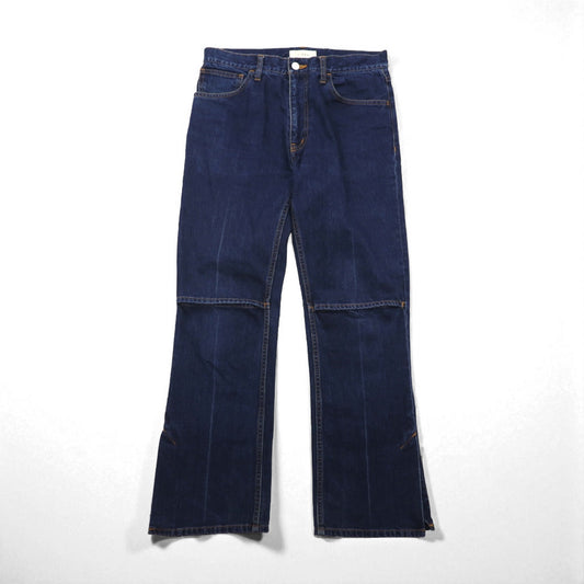 JieDa スリット デニムパンツ SLIT DENIM PANTS フレア ジーンズ S インディゴ ブーツカット Jie-20S-PT03 日本製