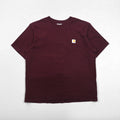 carhartt ルーズフィット LOOSE FIT ポケット Tシャツ XL ボルドー コットン ホンジュラス製