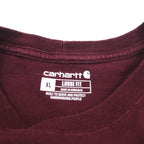 carhartt ルーズフィット LOOSE FIT ポケット Tシャツ XL ボルドー コットン ホンジュラス製