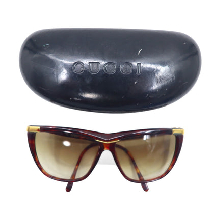 GUCCI サングラス フォックス ブラウン ベッコウ プラスチック オールド GGロゴ