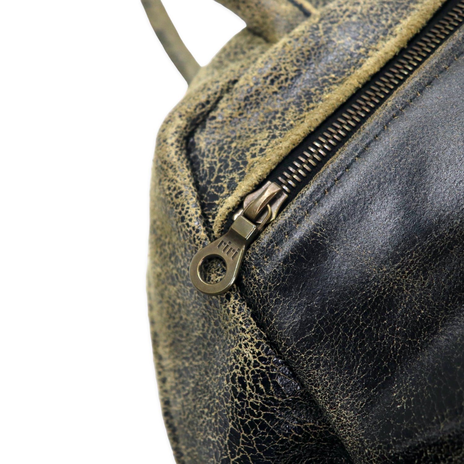 JAS-M.B. London crack processed Leather Boston bag Travel bag 