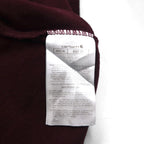 carhartt ルーズフィット LOOSE FIT ポケット Tシャツ XL ボルドー コットン ホンジュラス製