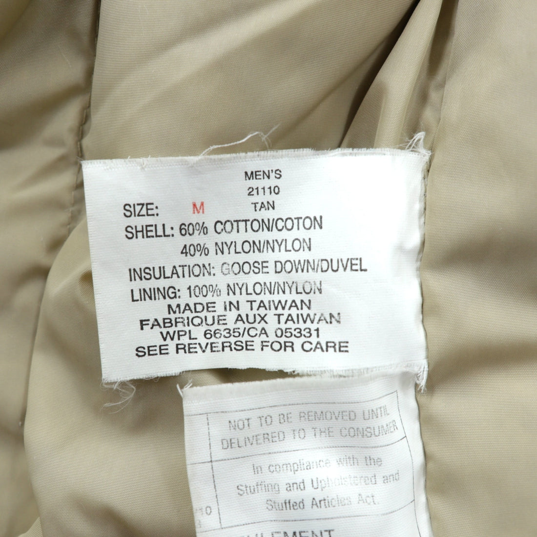 Woolrich 90s Arctic Parka Down Jacket, Medium, Beige, 60/40 Cross, Double Zip