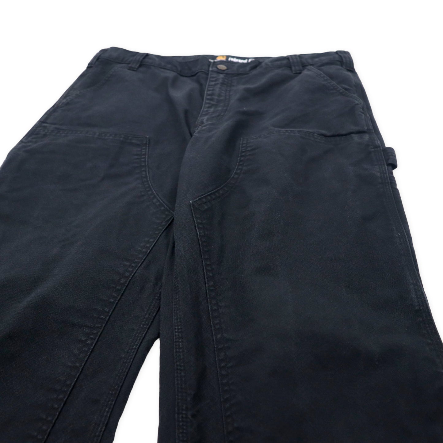 carhartt ダブルニー ダック ペインターパンツ 38 ブラック コットン relaxed fit 103334BK RUGGED FLEX RELAXED FIT DOUBLE FRONT PANT