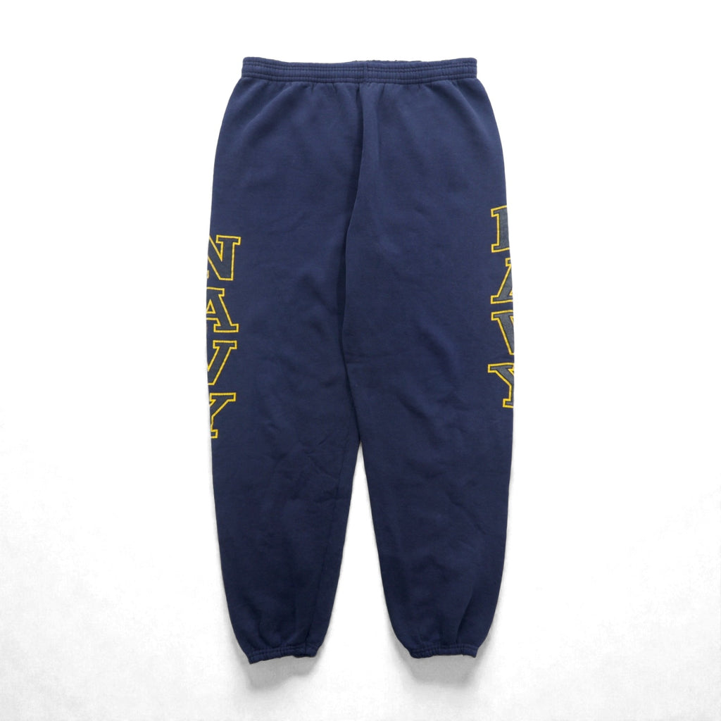 US NAVY Vintage Sweatpants SOFFE 米軍 スウェットパンツ L ネイビー コットン USA製