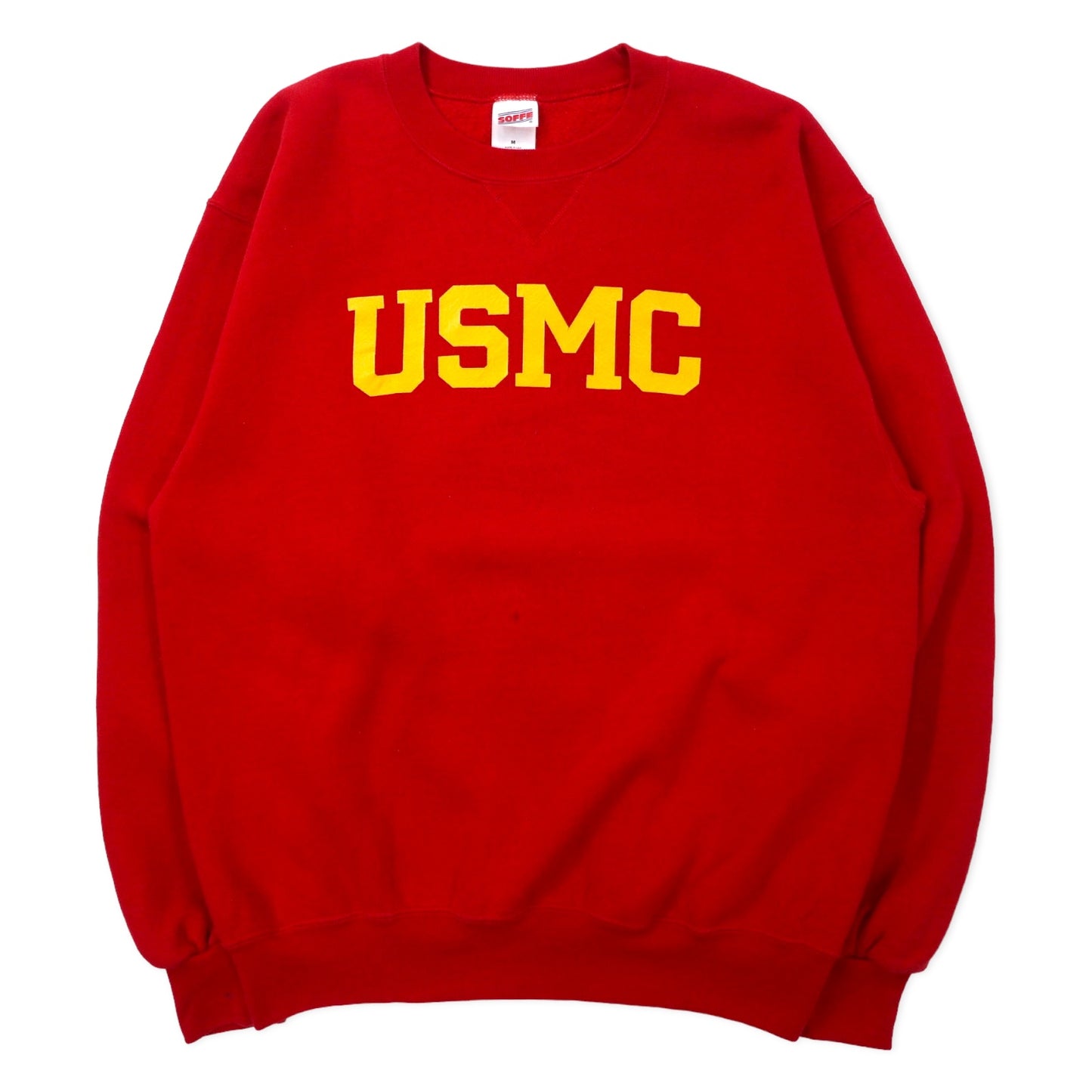 USMC MARINE CORPS Training Sweatshirt Shirt M Red Cotton brushed ...