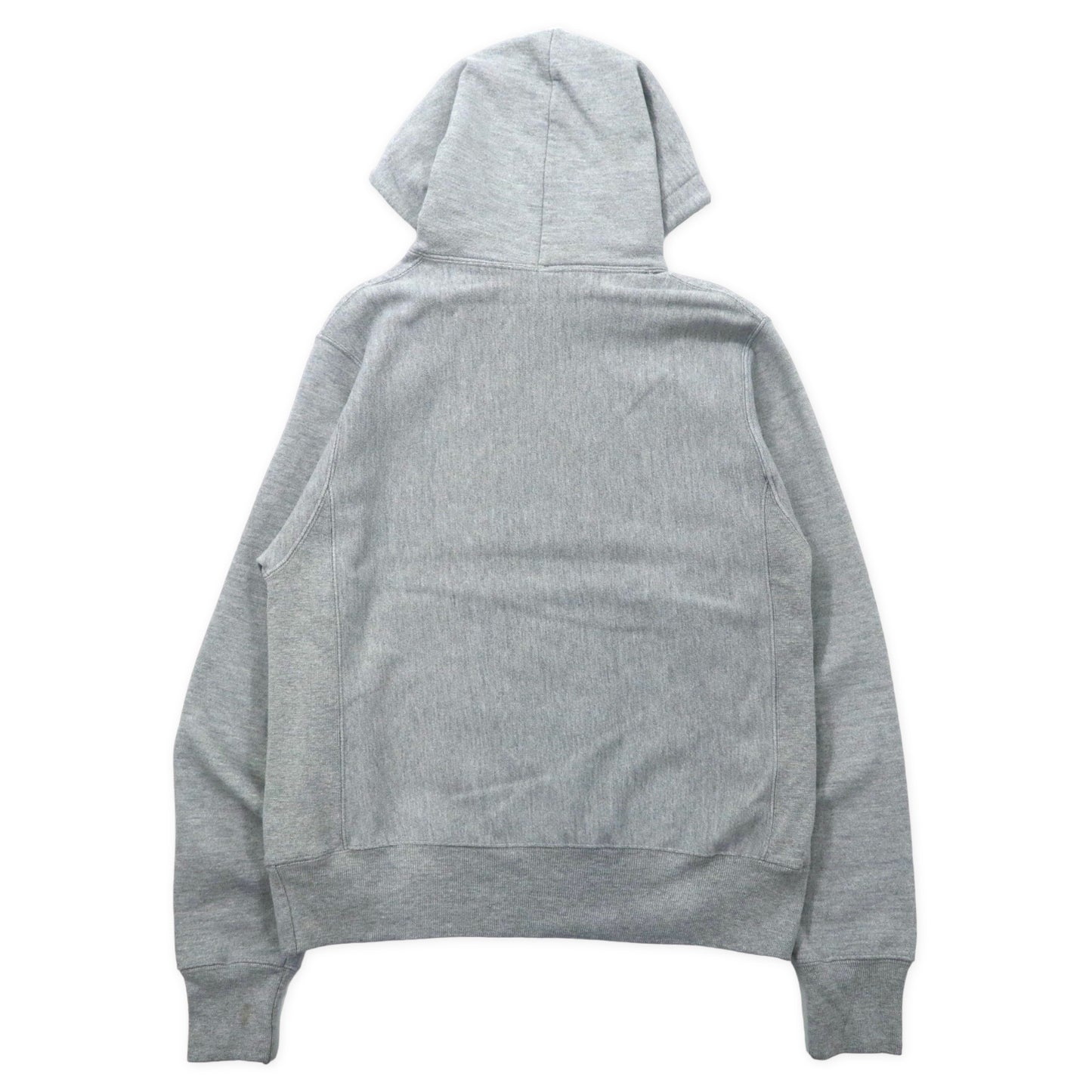 Champion Big Size Reverse Weave HOODIE S Gray Cotton BRUSHED 