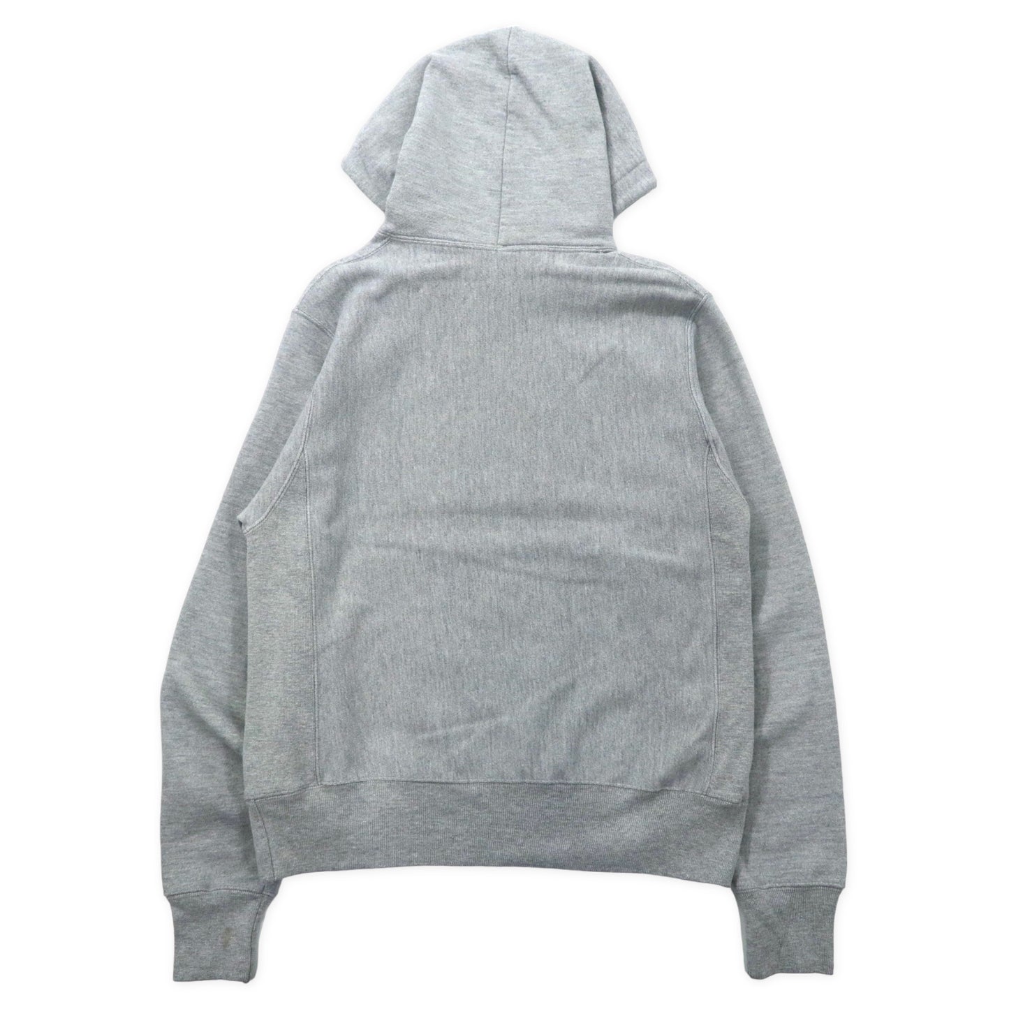 Champion Big Size Reverse Weave HOODIE S Gray Cotton BRUSHED