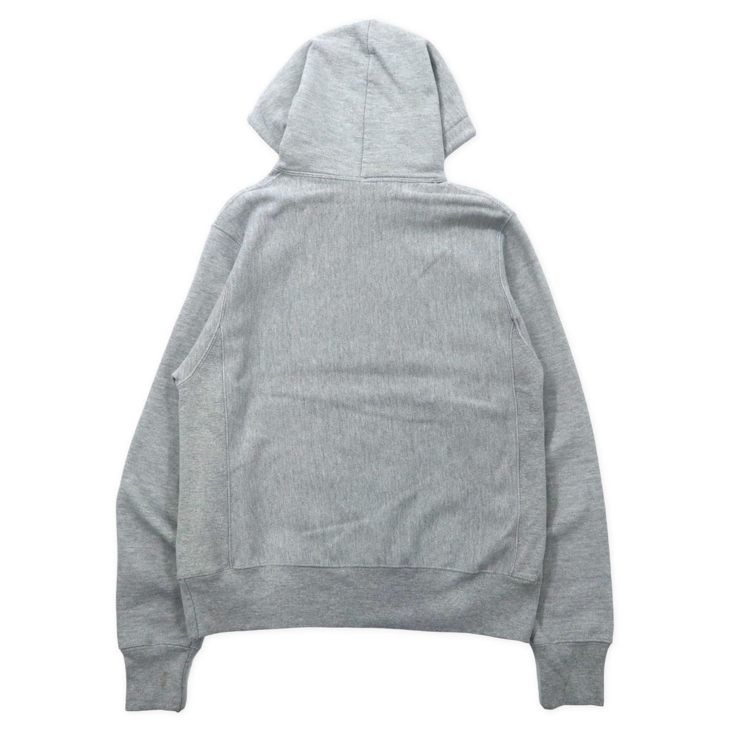 Champion Big Size Reverse Weave HOODIE S Gray Cotton BRUSHED 